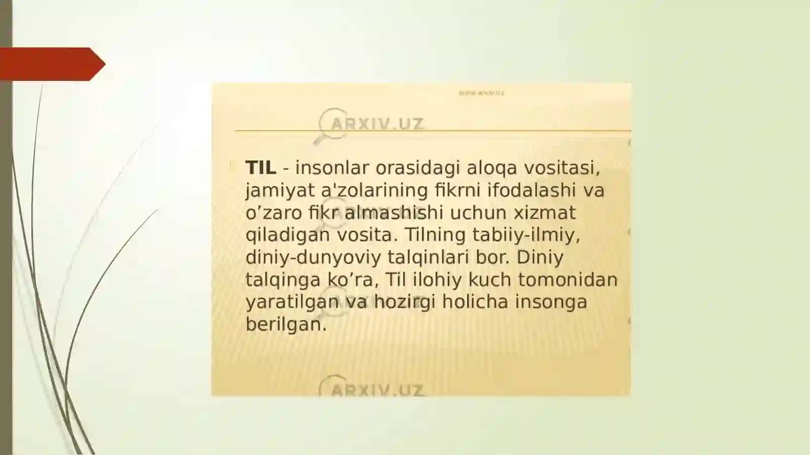 TIL -  INSONIYATNING MUHIM ALOQA ARALASHUVI VOSITASI 4