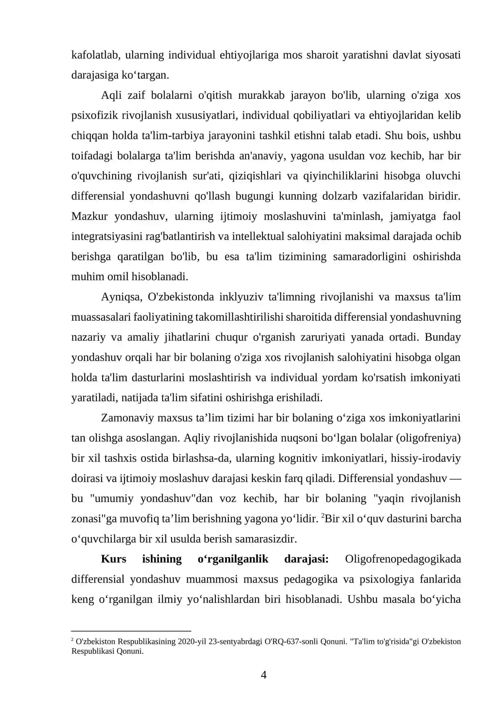Oligofrenopedagogikada differensial yondashuv 4
