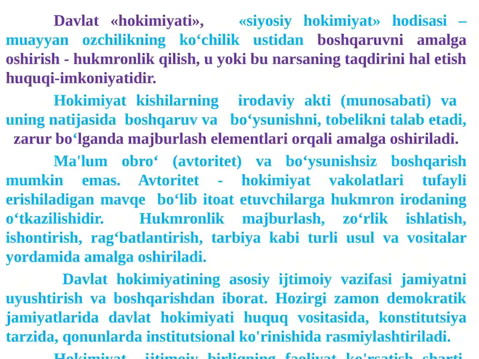 Davlat haqida Umumiy Ta’limot 4
