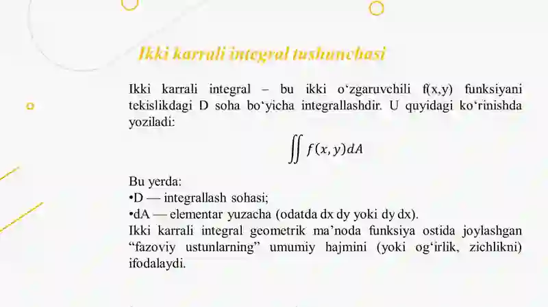 Ikkikarrali Integralni Hisoblash Usullari 4