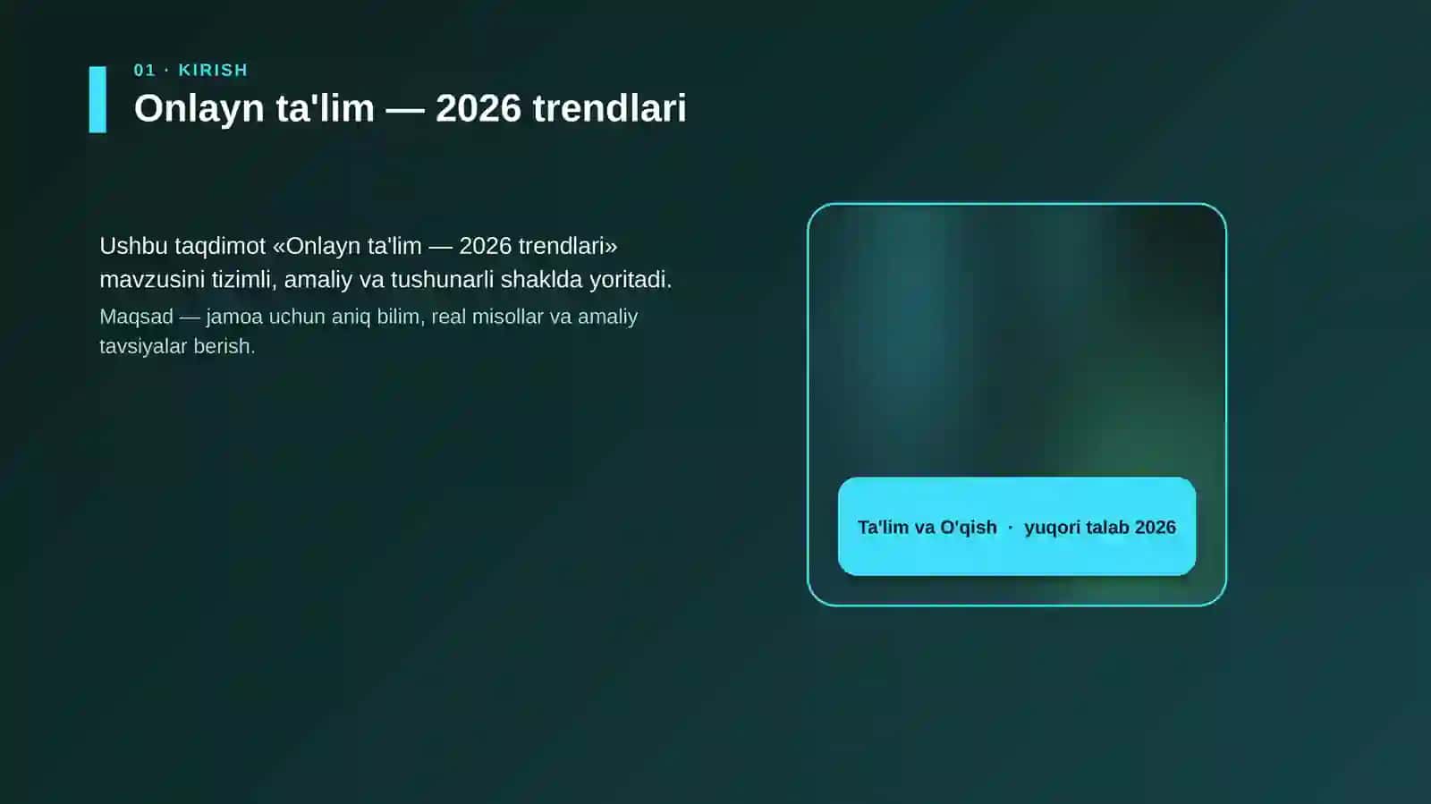 Onlayn ta'lim — 2026 trendlari 4
