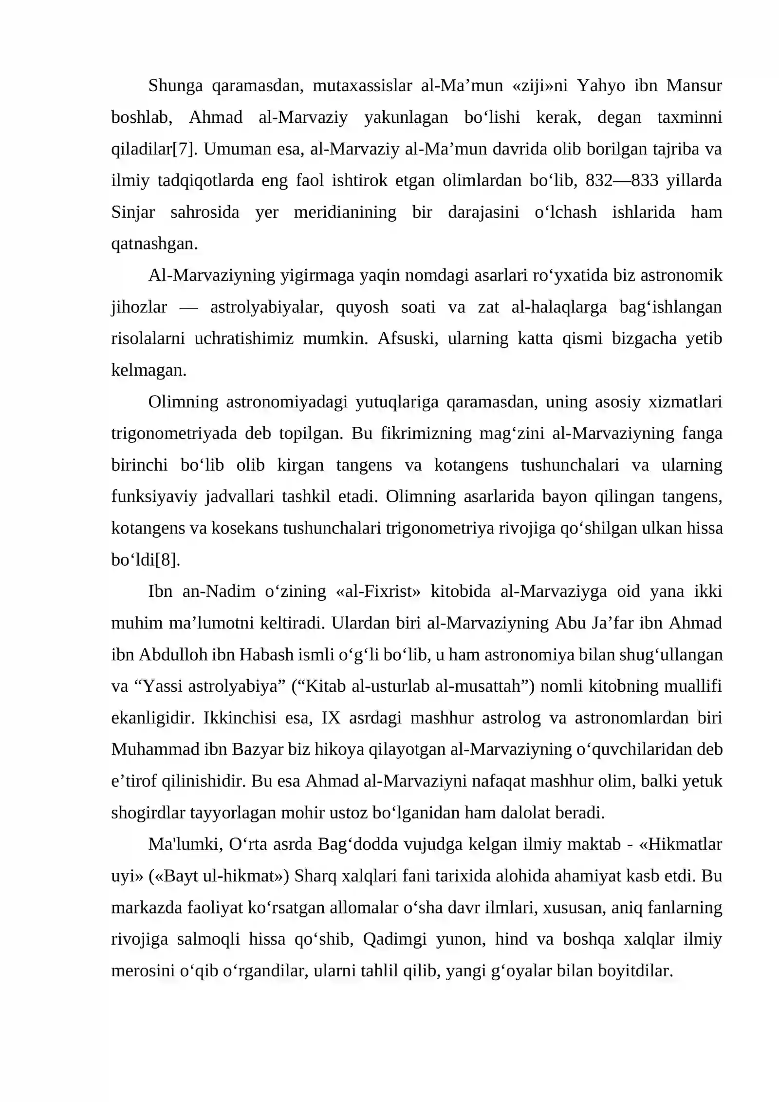 AHMAD AL-MARVAZIY (770-870) 4
