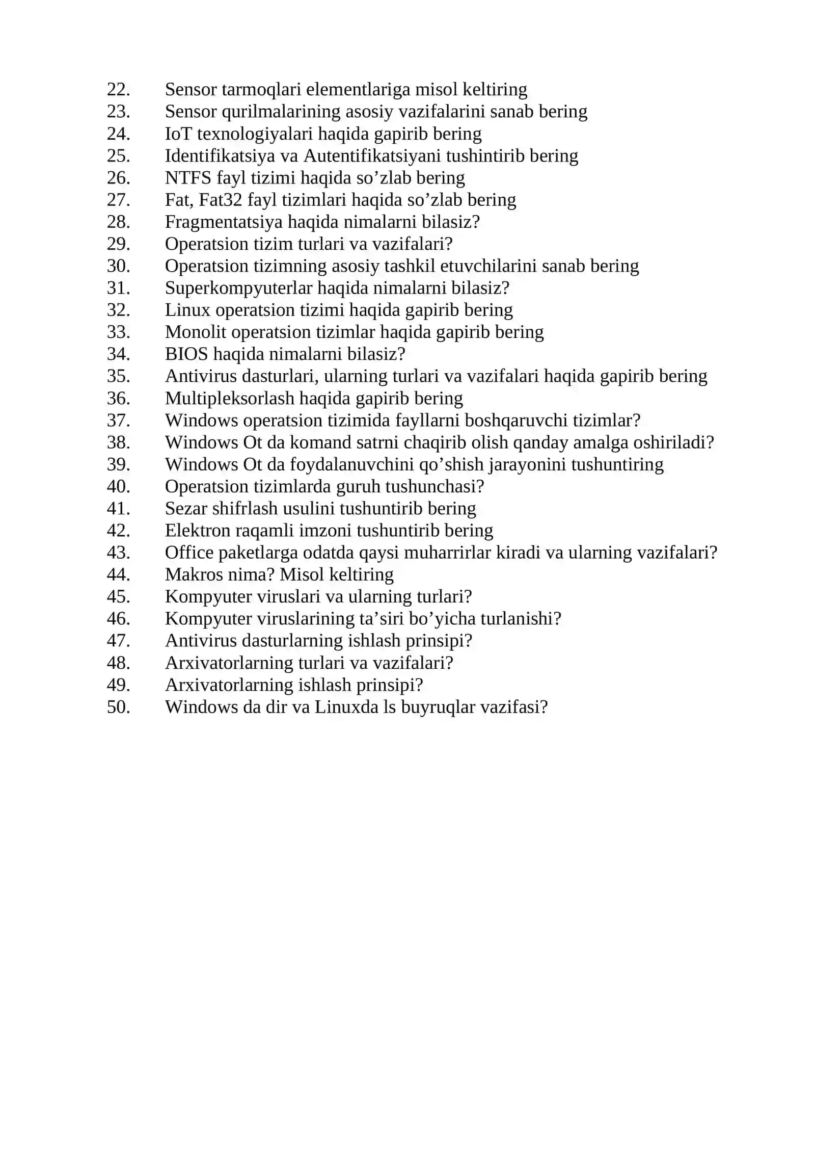 kompyuter injinering suhbat savollari 4