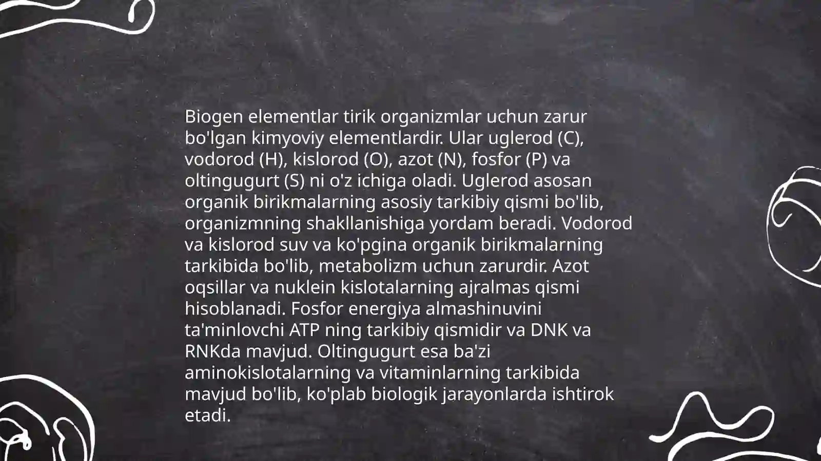 Biogen elementlar 4