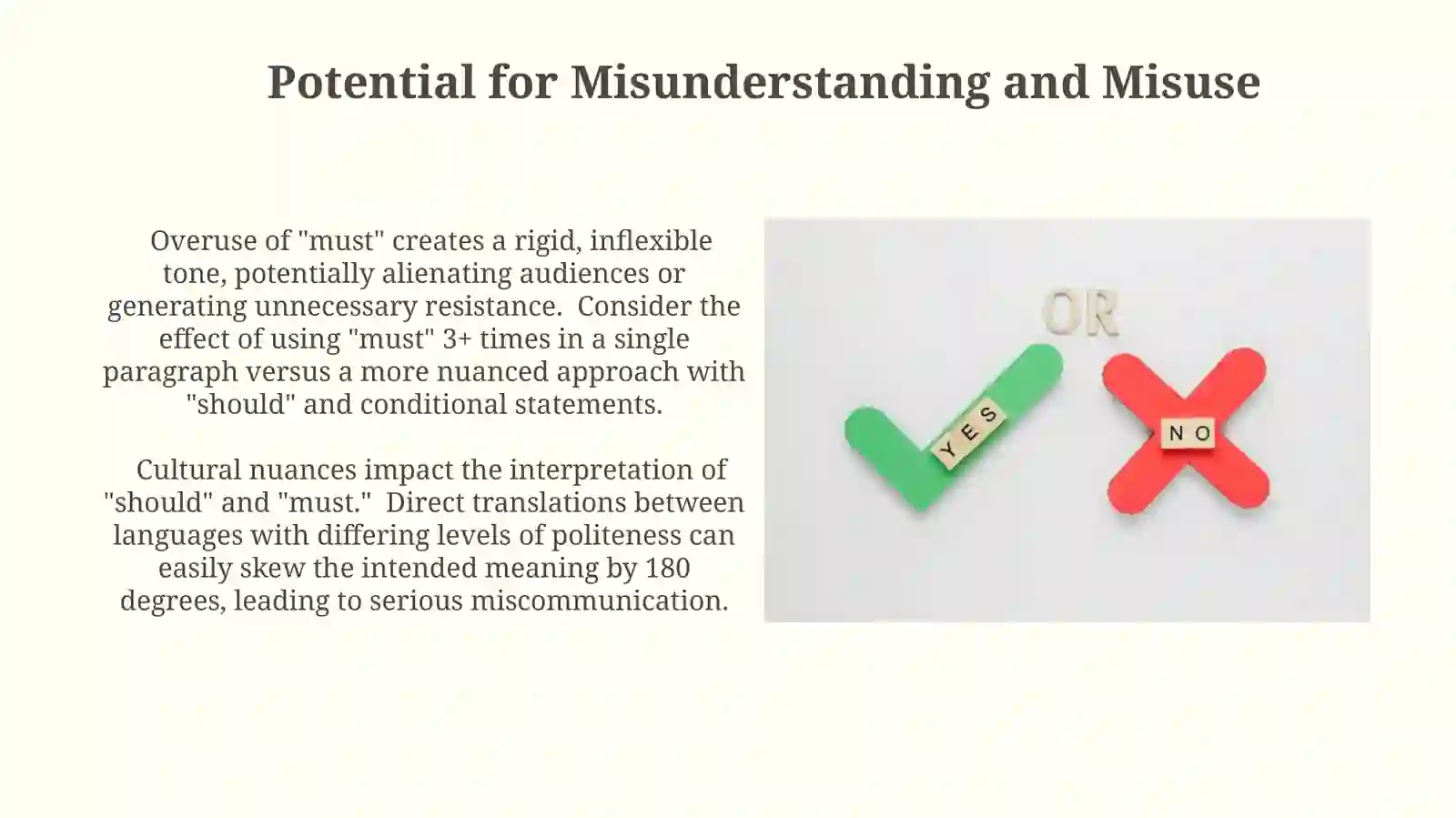 Should and Must 4