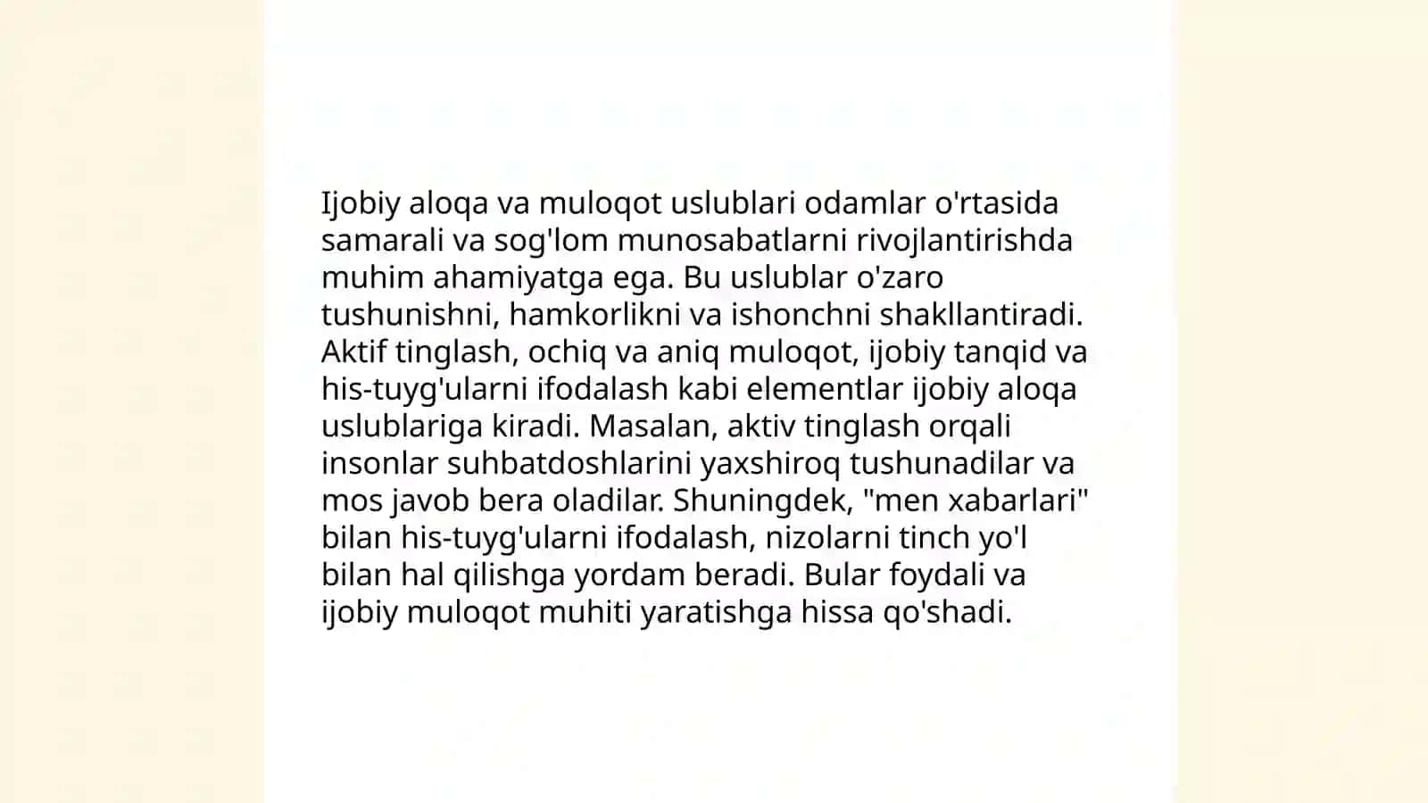 Ijobiy o'z o'zini anglawni targib qilishda Ota onalarni o'rni 4