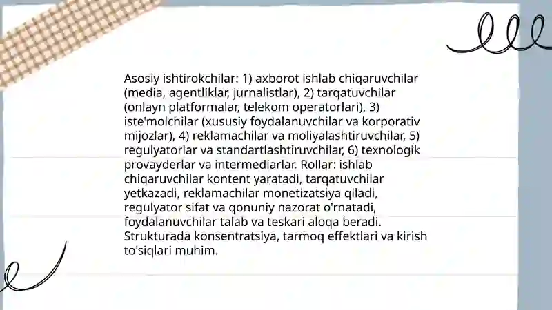 Jahon axborot xizmatlari bozori:asosiy tushunchalar 4