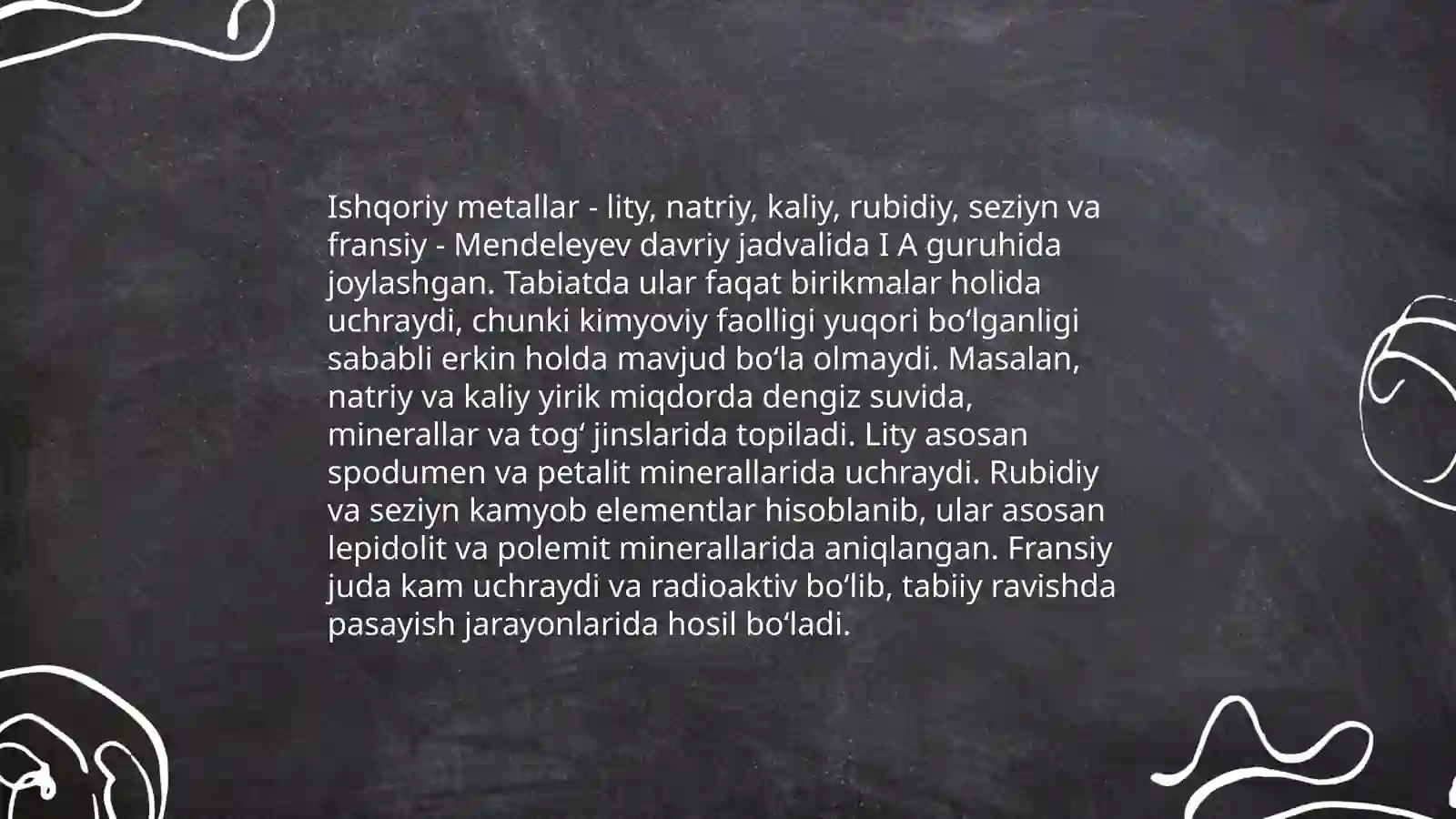 Ishqoriy metallar 4