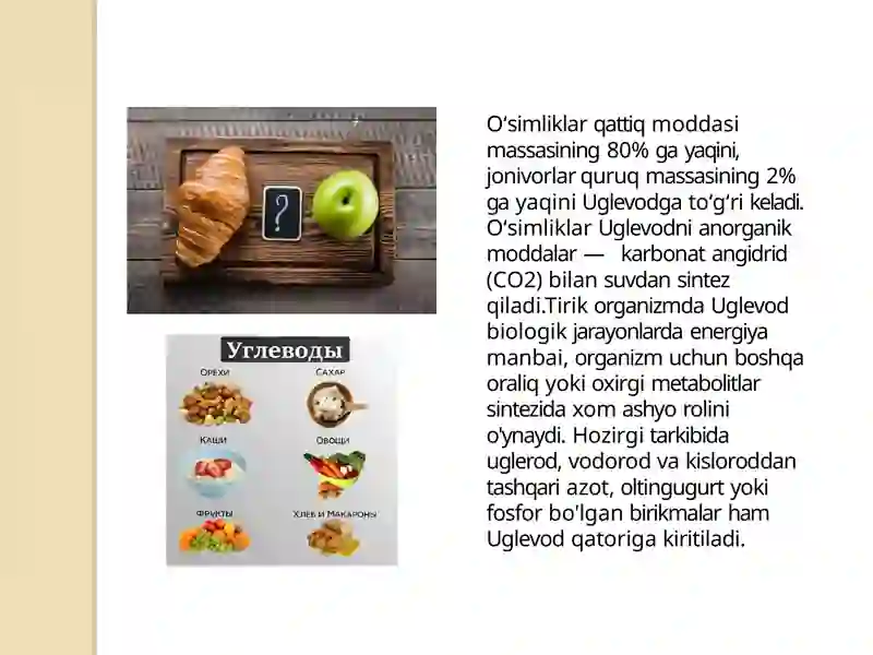 Uglevodlar almashinuvi 4