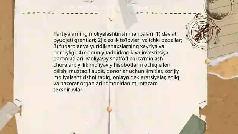O'zbekiston Respublikasida siyosiy partiyalar faoliyatini rivojlantirish asosiy muammo va yechimlari 4