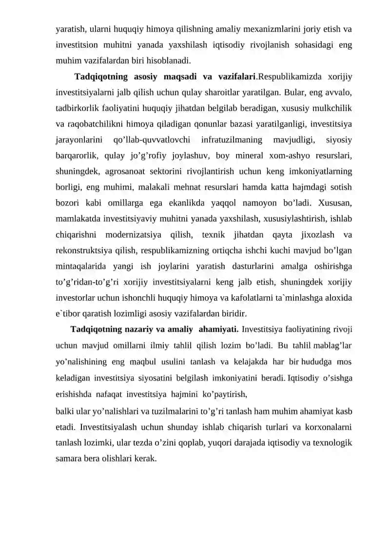 INVESTITSIYALAR JALB QILISHNING IQTISODIY HOLATI 4