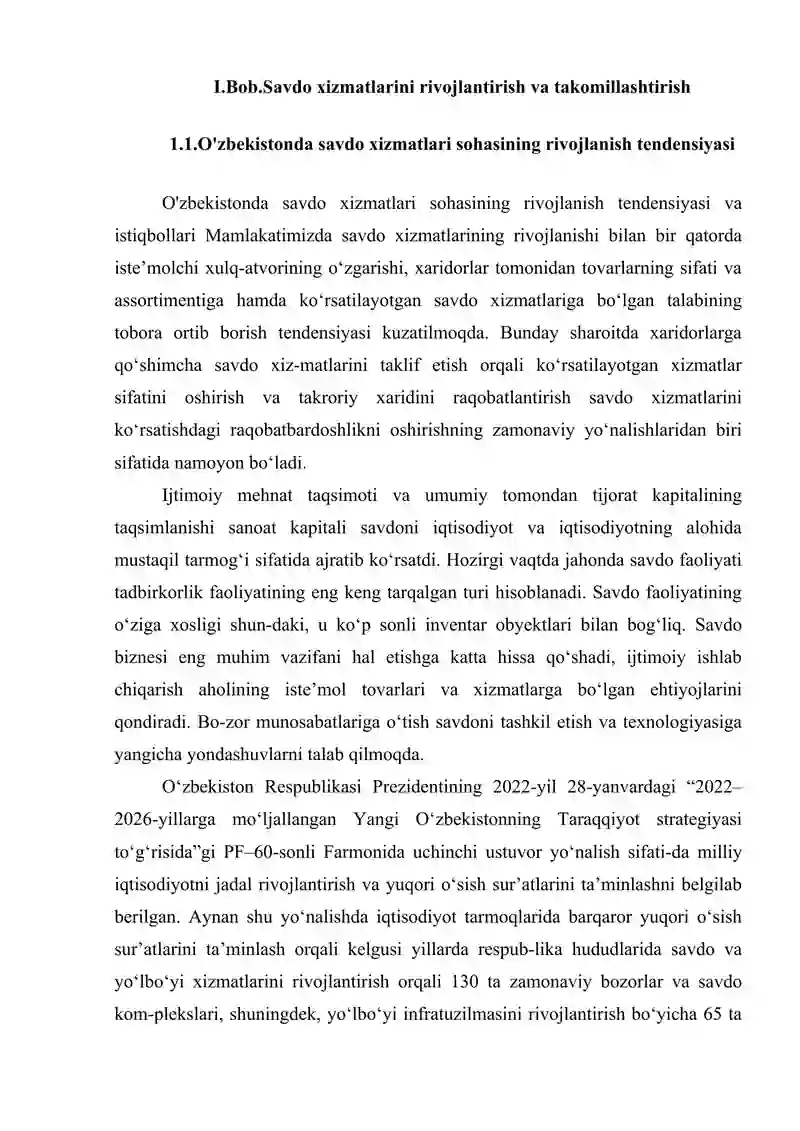 Savdo va xizmat ko’rsatish sohalarining mintaqaviy hususiyatlari 4