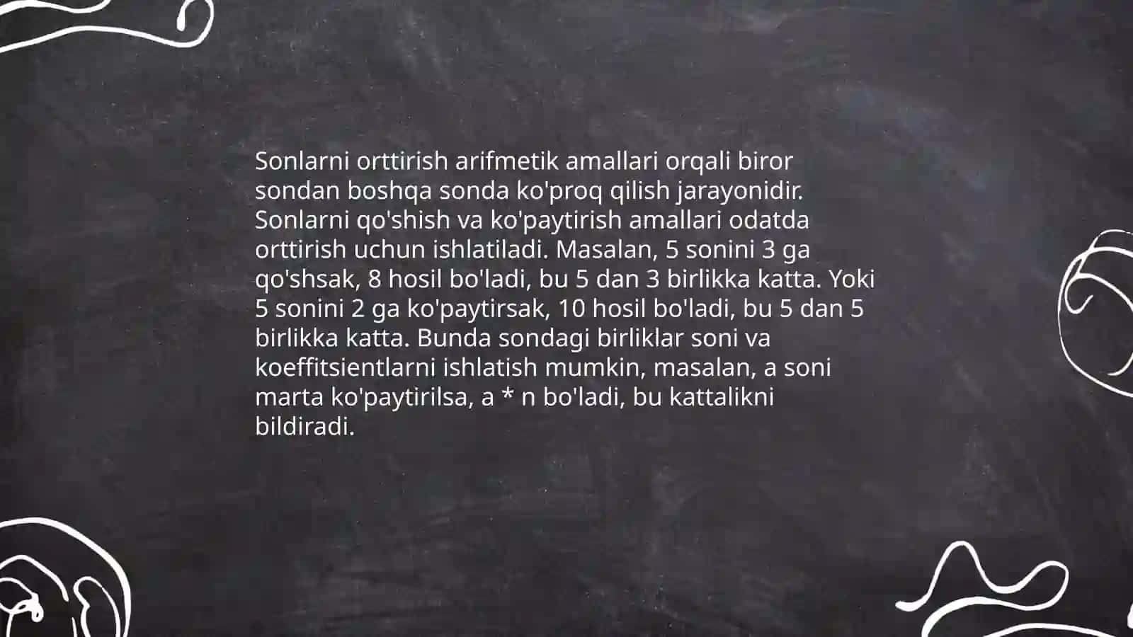 Ortirma va kamayma 4