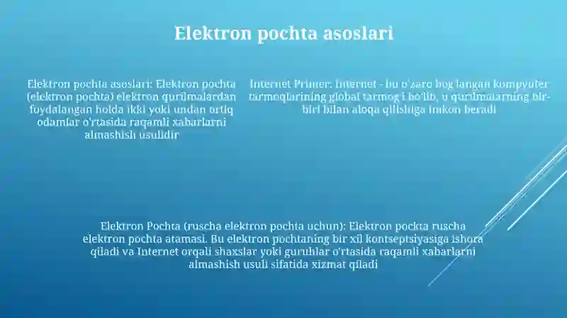 Internet Va Elektron Pochta 4