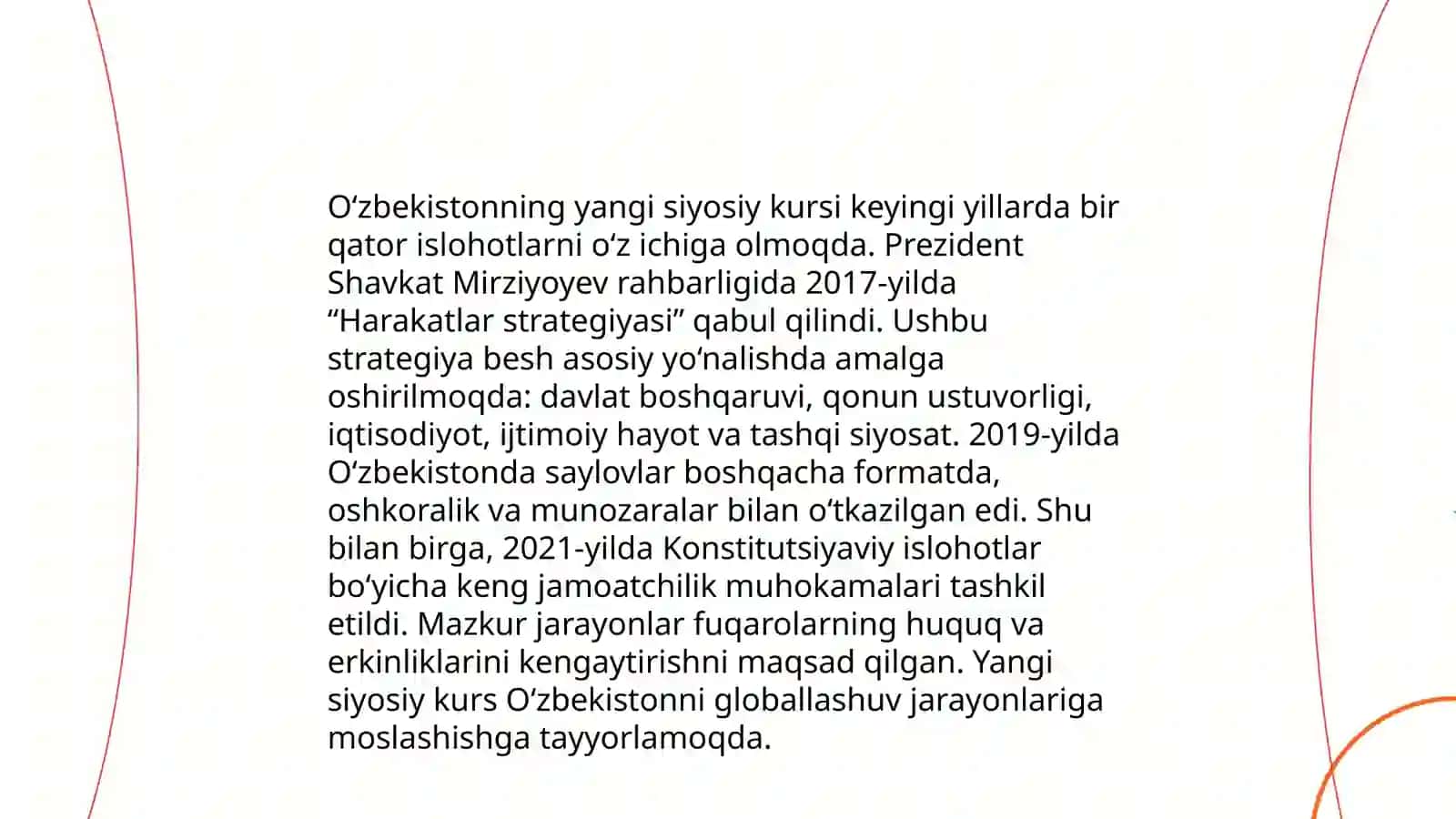 Yangi konstitutsiya - yangi Oʻzbekiston: uygʻunlik va aloqadorlik 4