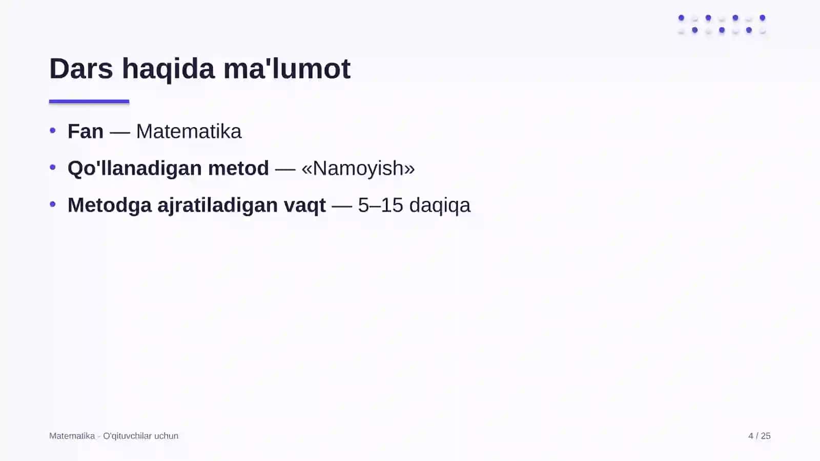matematika darslarida namoyish metodidan foydalanish 3863 4
