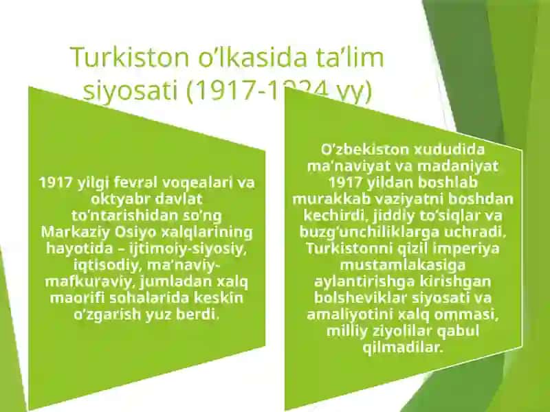 1917-1991 yillarda O’zbekistonda ta’lim tizimi va pedagogik fikrlar rivoji 4