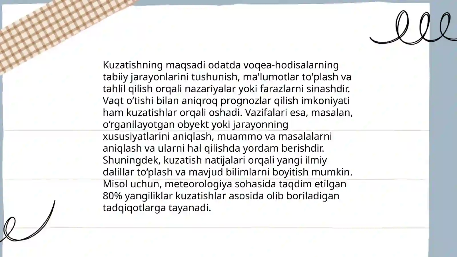 Abdulla Qodiriy nomidagi Jizzax davlat pedagogika universiteti Maktabgacha taʼlim fakulteti Maktabgacha taʼlim yoʻnalishi 3 -bosqich 530-22 guruh talabasi Eshmirzayeva Mahliyoning bolalarni tabiat bilan tanishtirish metodikasi fanidan tayyorlagan taqdimoti 4