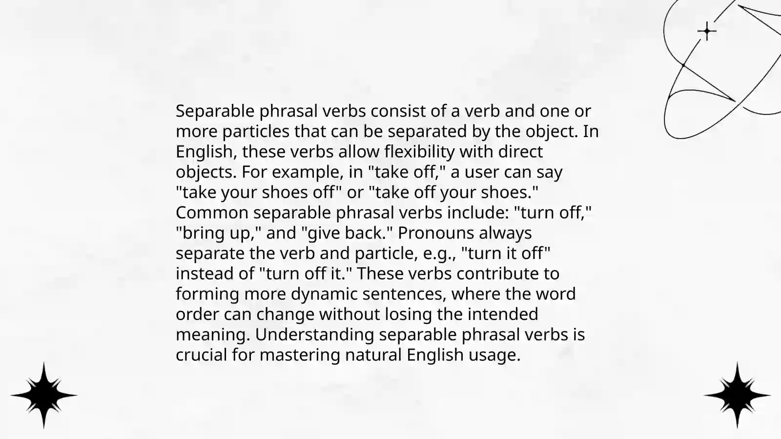 Phrasal verb 4