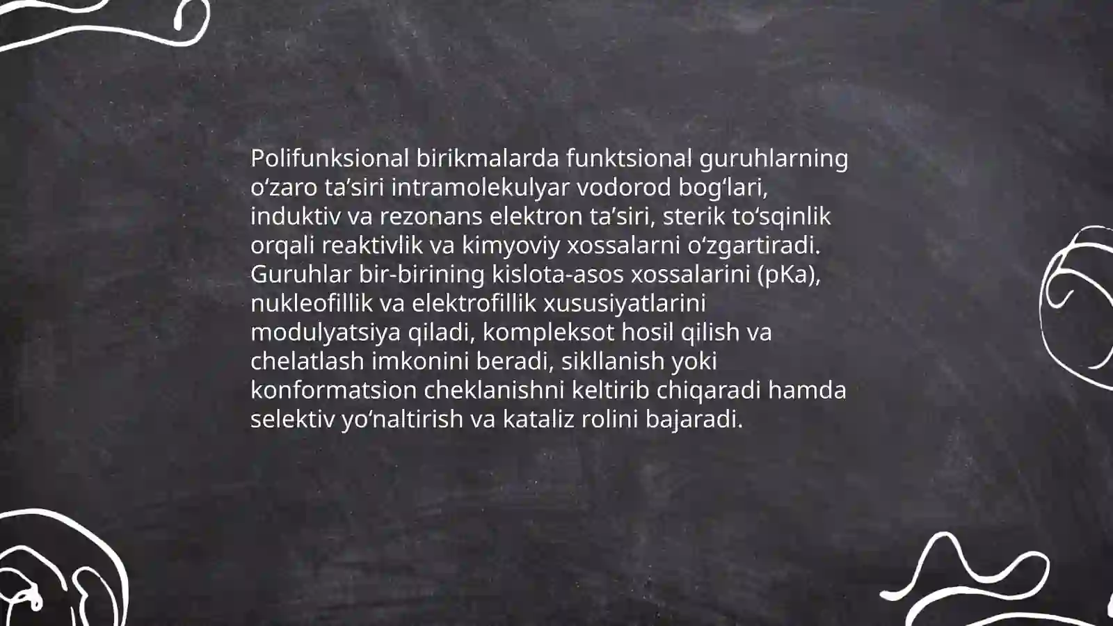 Polifunksional va geterofunksional birikmalar 4