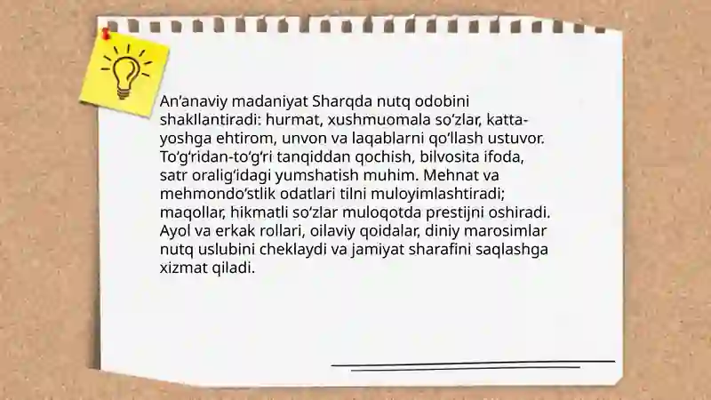 Sharqda Nutq Odobi 4