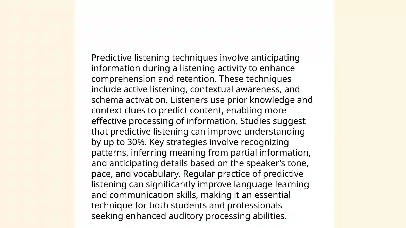 Techniques to develop receptive skills 4