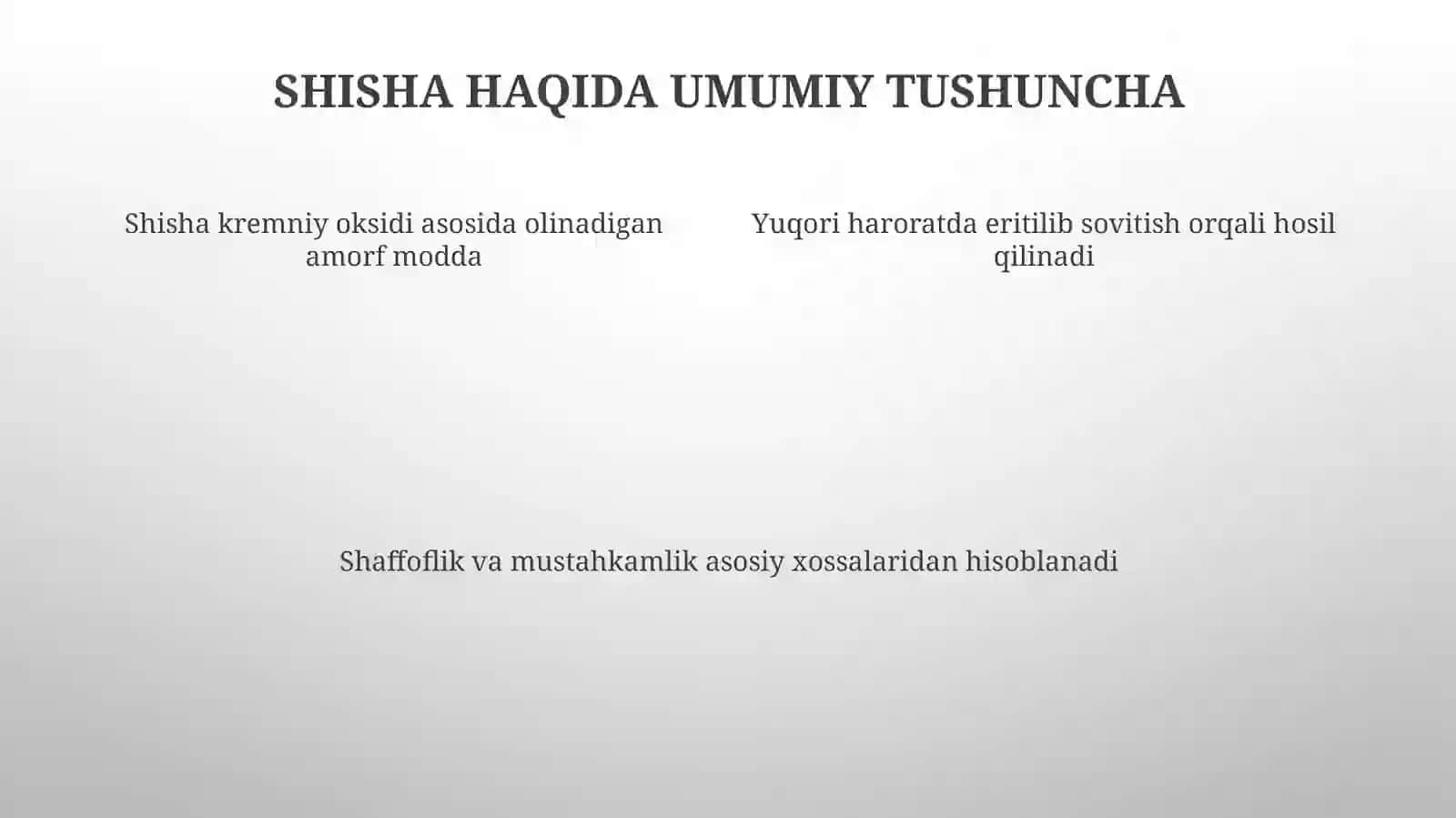 Shisha materiallari va ulardan buyum tayyorlashni o‘qitish 4