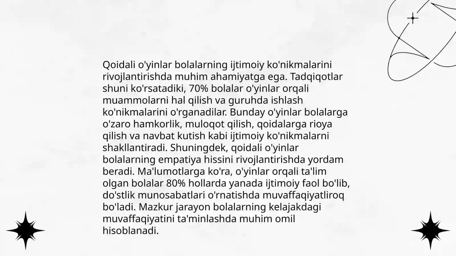 Qoidali o'yinlar bolalarga ta'lim berish shakli sifatida 4