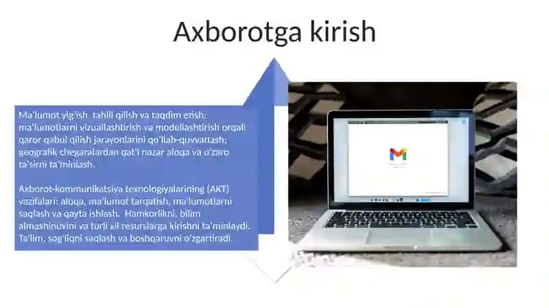 Axborot kommunikatsiyasi va texnologoyilarining o’rni va vazifalari 4