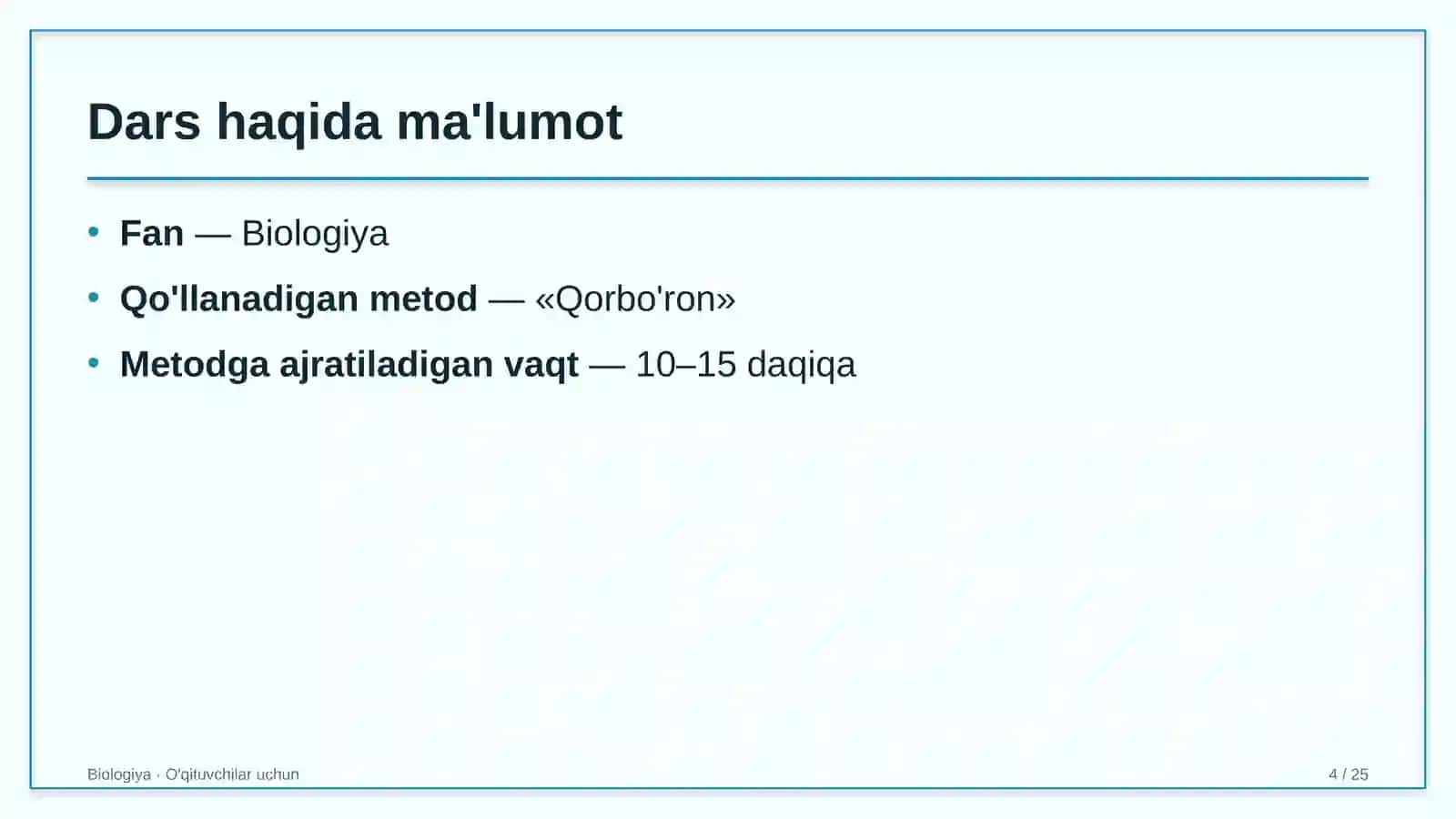 biologiya darslarida qorbo'ron metodidan foydalanish 7234 4