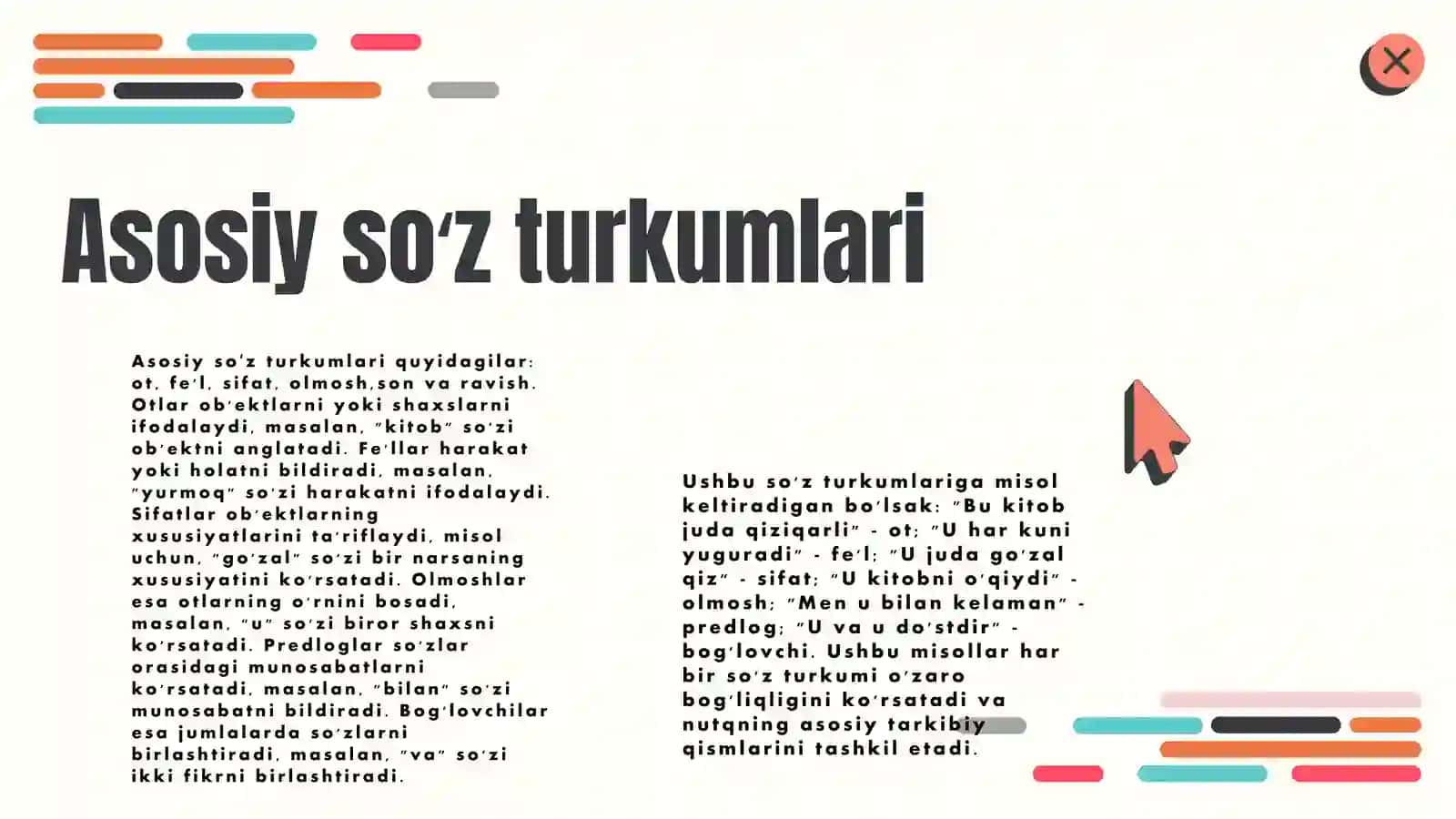 Soʻz turkumlari va ularni tasniflash tamoyillari 4