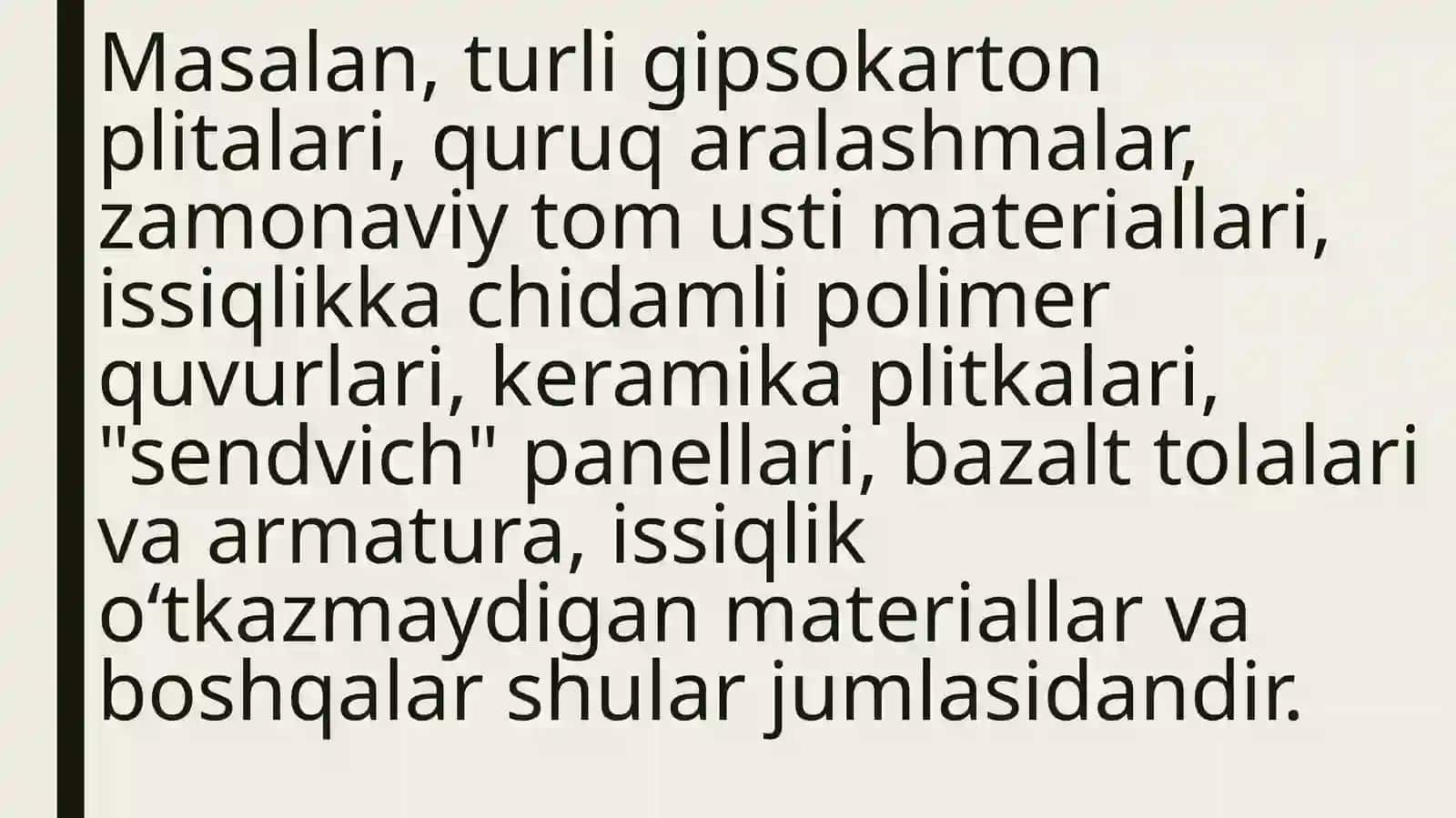 Qurulish materiallari sanoatining xozirgi holati va ularni rivojlanish istiqbollari 4