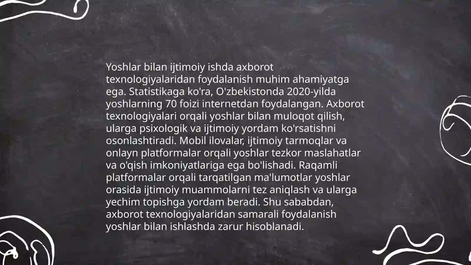 Yoshlar bilan ijtimoiy ishning afzalliklari va muammolari 4