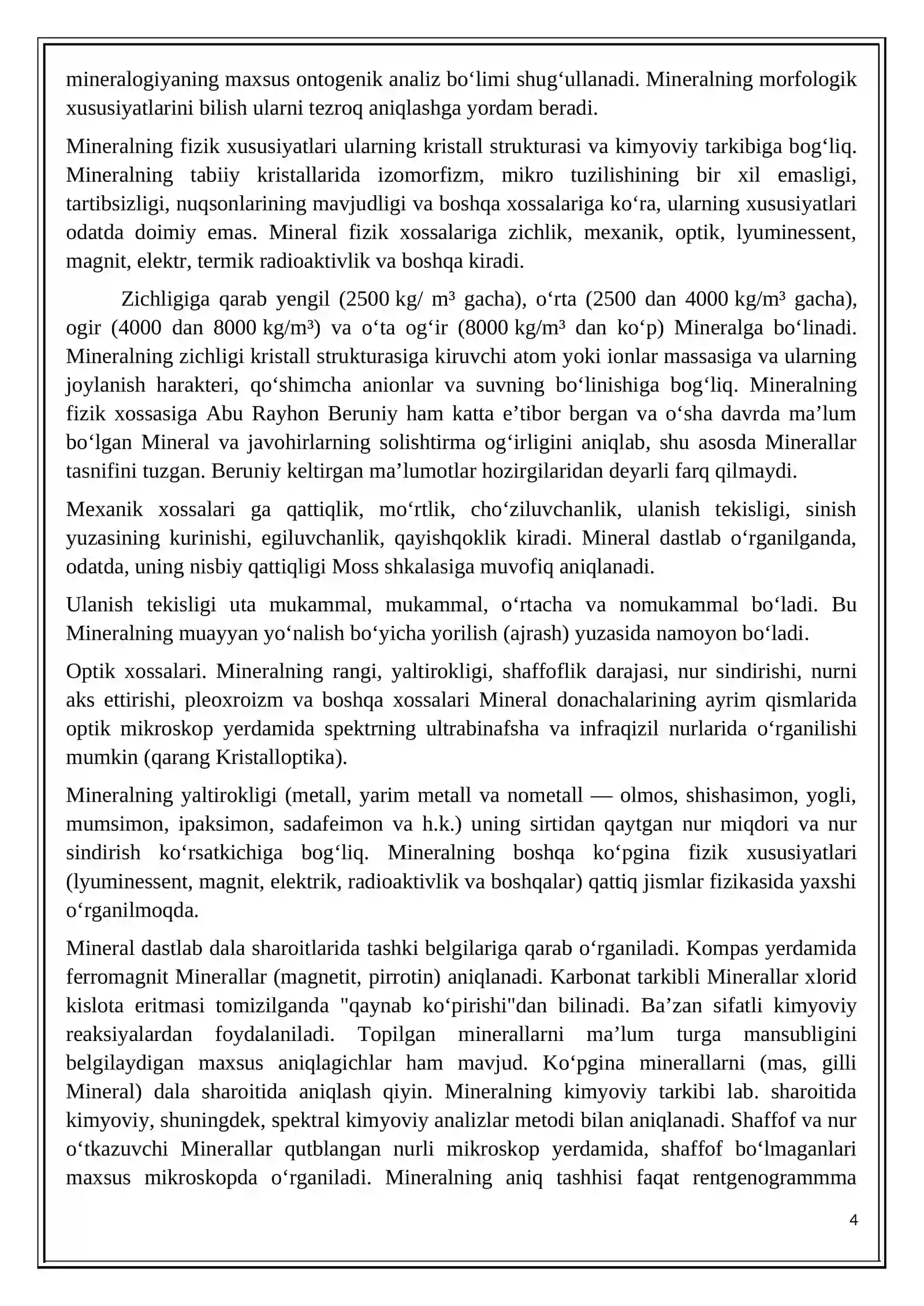 Minerallarning kimyoviy tarkibi 4
