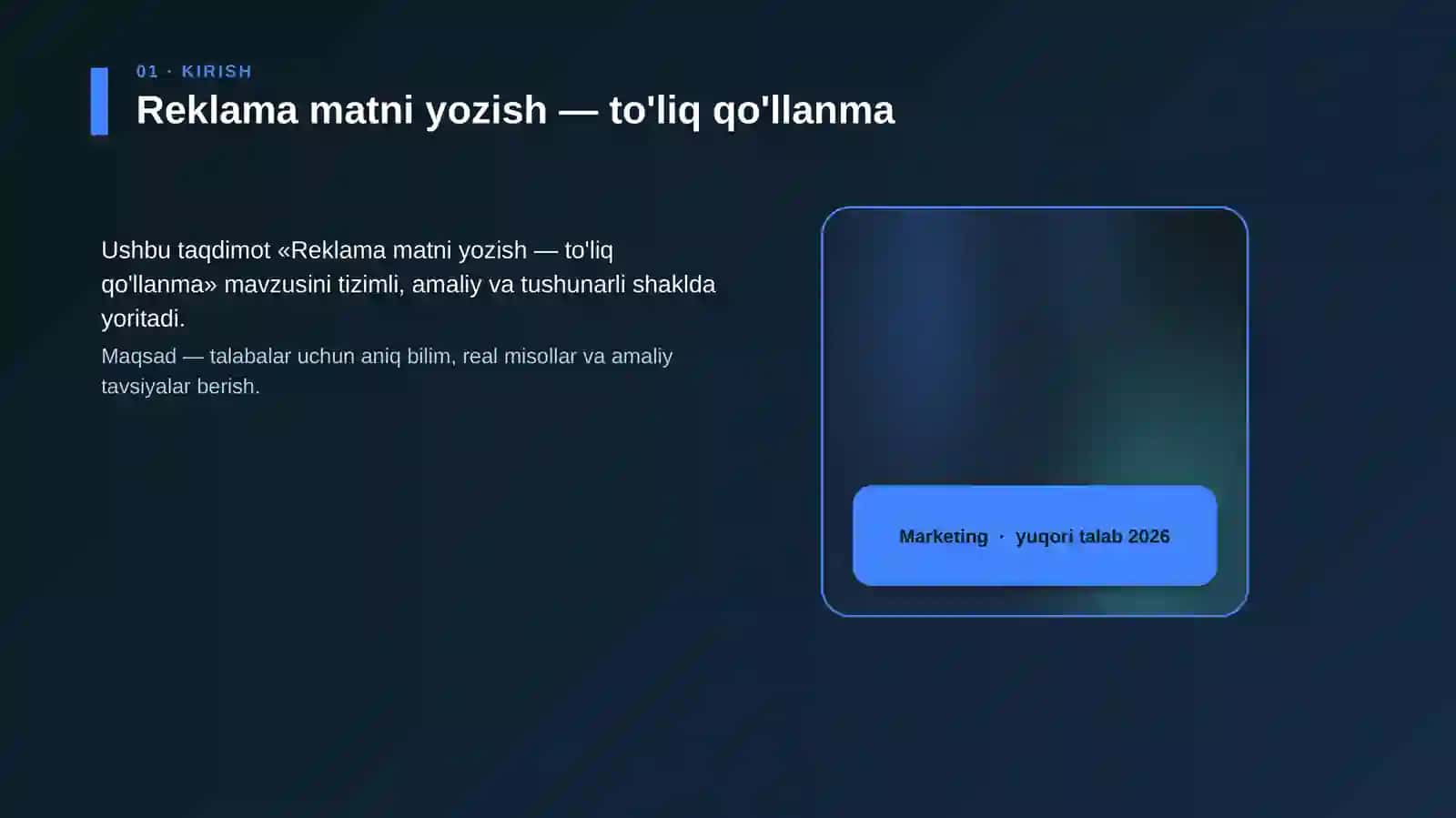 Reklama matni yozish — to'liq qo'llanma 4