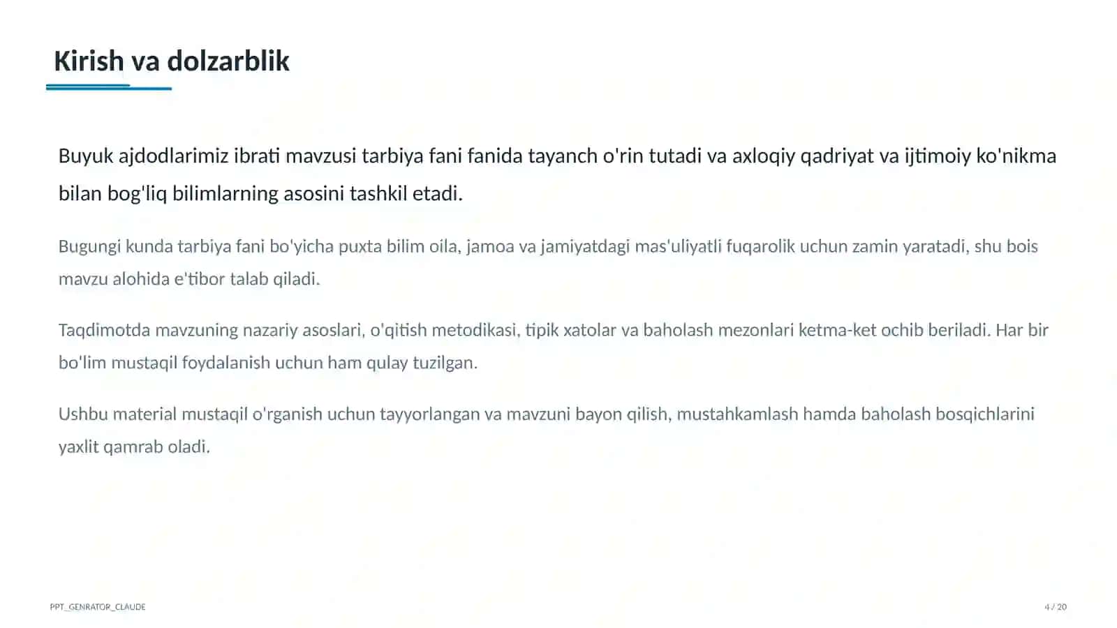 Buyuk ajdodlarimiz ibrati (6-sinf) 4
