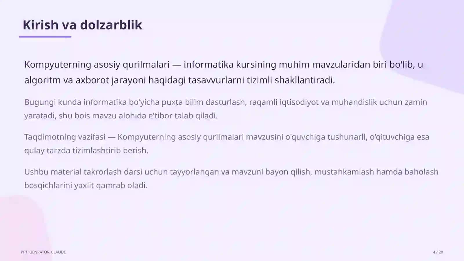 Kompyuterning asosiy qurilmalari (5-sinf) 3