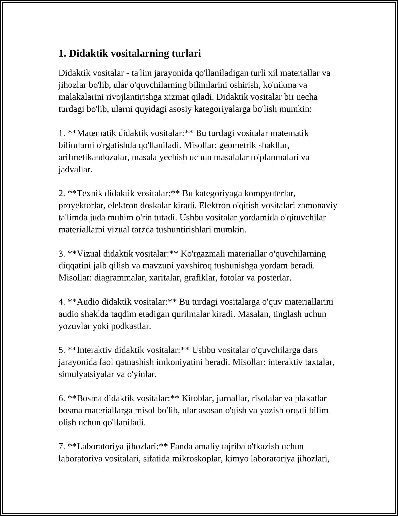 1-SINF 1-SINF MATEMATIKA DARSLARIDA DIDAKTIK VOSITALAR VA KO'RGAZMALI QUROLLARDAN FOYDALANISH METODIKASI 4