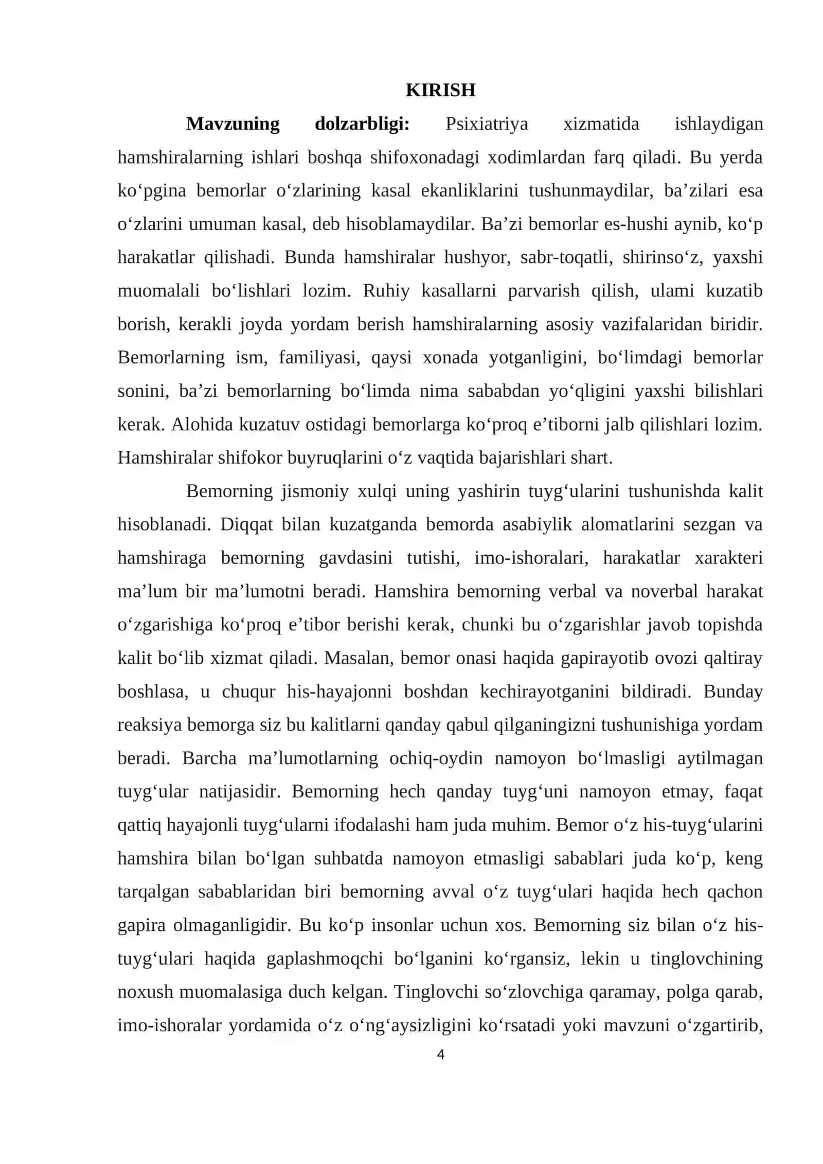 TIBBIYOT XODIMLARINING O’ZIGA XOS SHAXSIY SIFATLARI VA UNGA QO’YILADIGAN TALABLAR 4