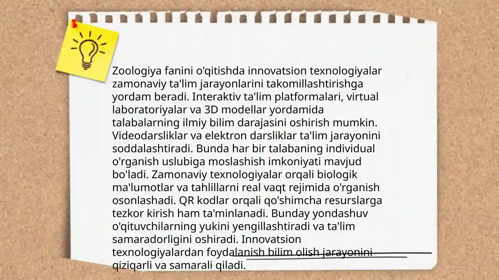 Zoologiya o’qitish metodikasi, hususiy masalalari jumladan “ yassi, togarak, halqali chuvalchanglar tipini” o’rganish metodikasi 4