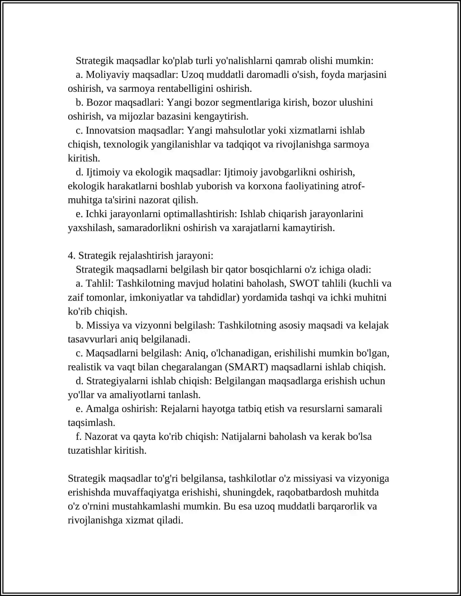 STRATEGIK MAQSADLAR 4
