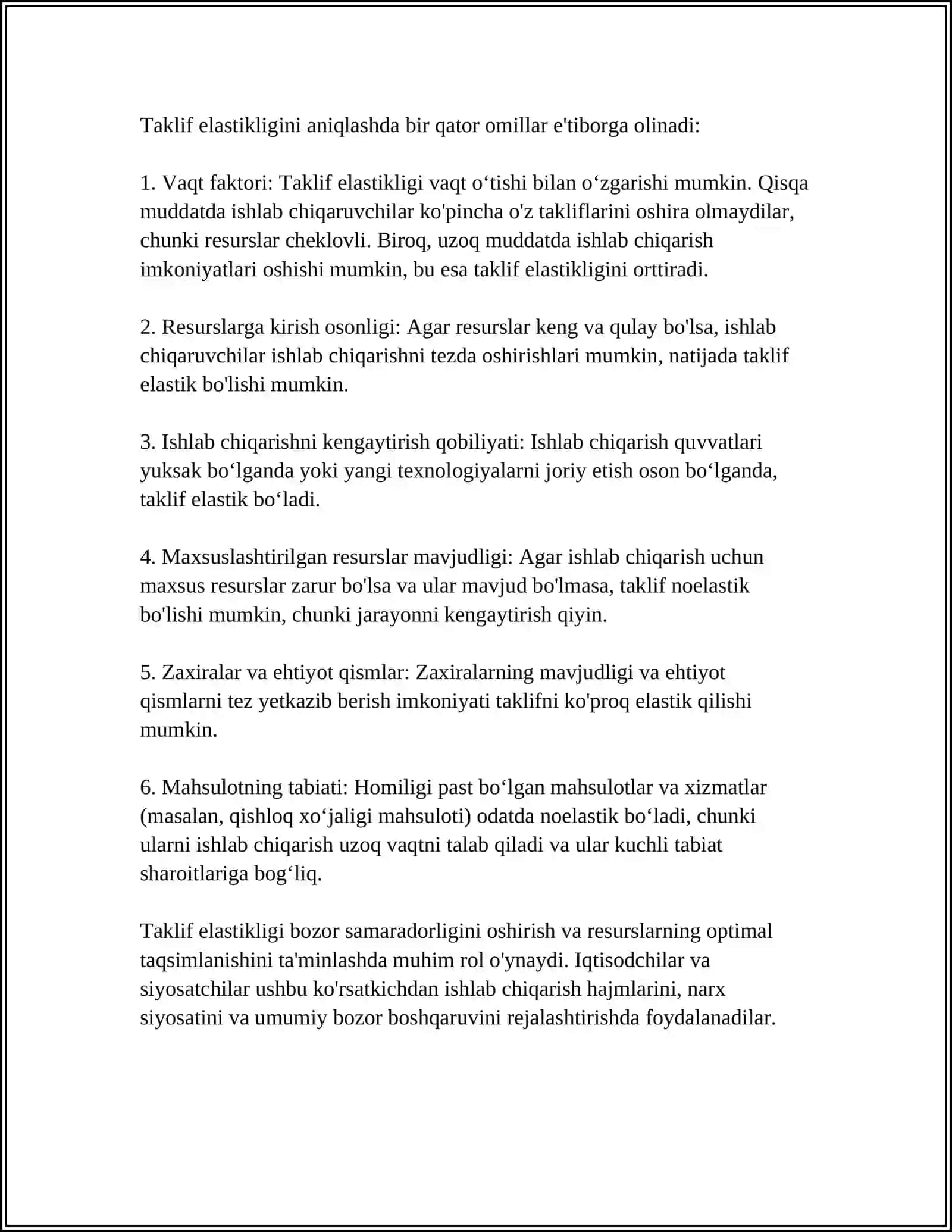 TAKLIF ELASTIKLIGI VA UNI ANIQLASH USULLARI 4