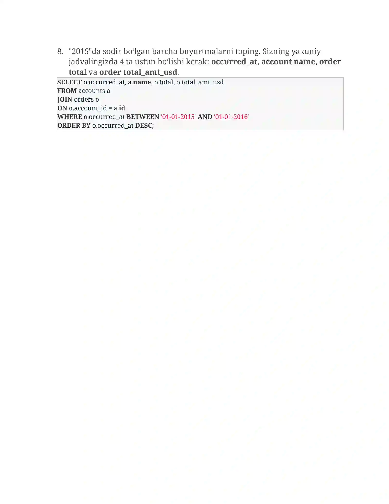 SQL JOIN operatori 4