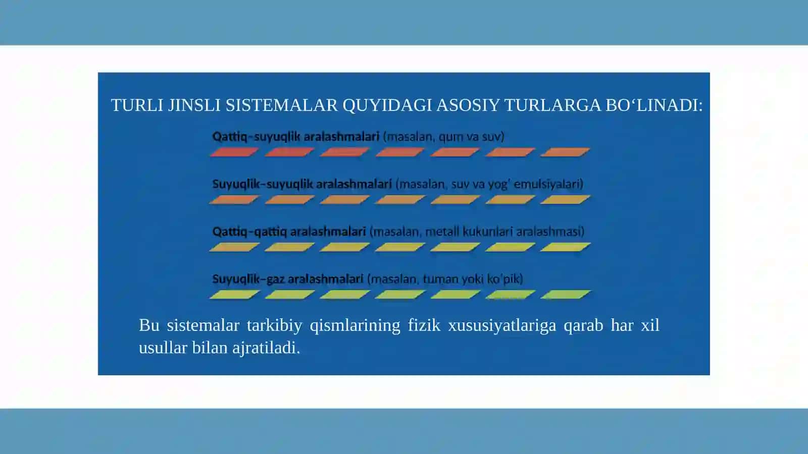 Turli jinsli sistemalar va ularning xususiyatlari 4