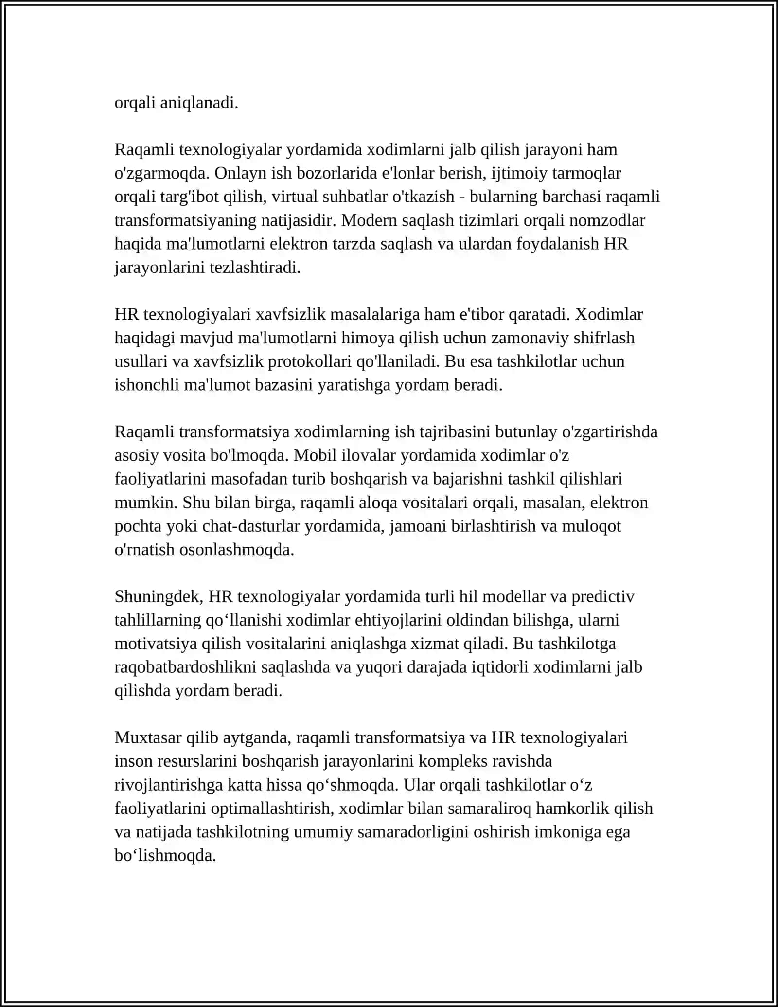 Raqamli transformatsiya va HR texnologiyalari 4