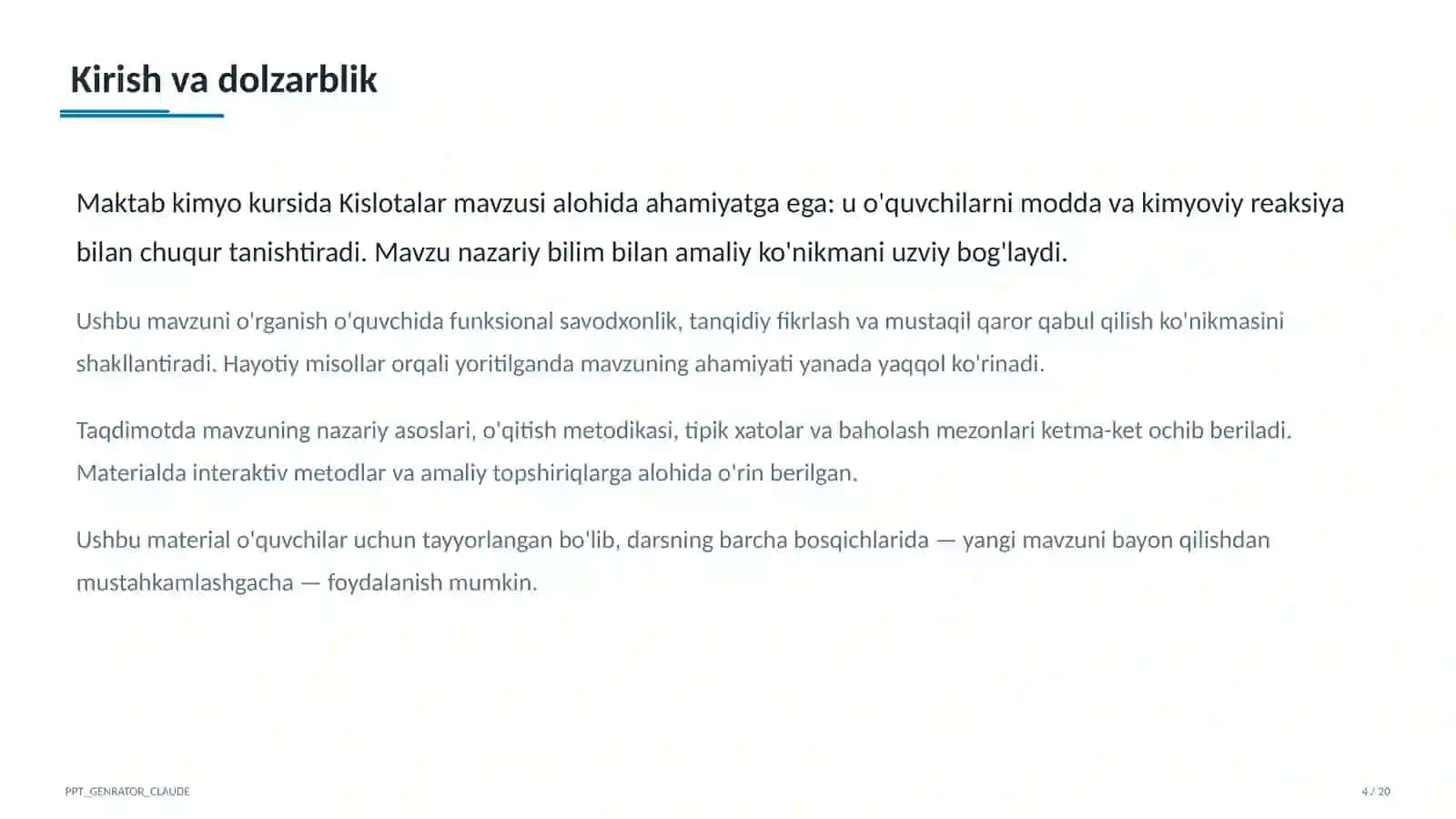 Kislotalar (8-sinf) 4