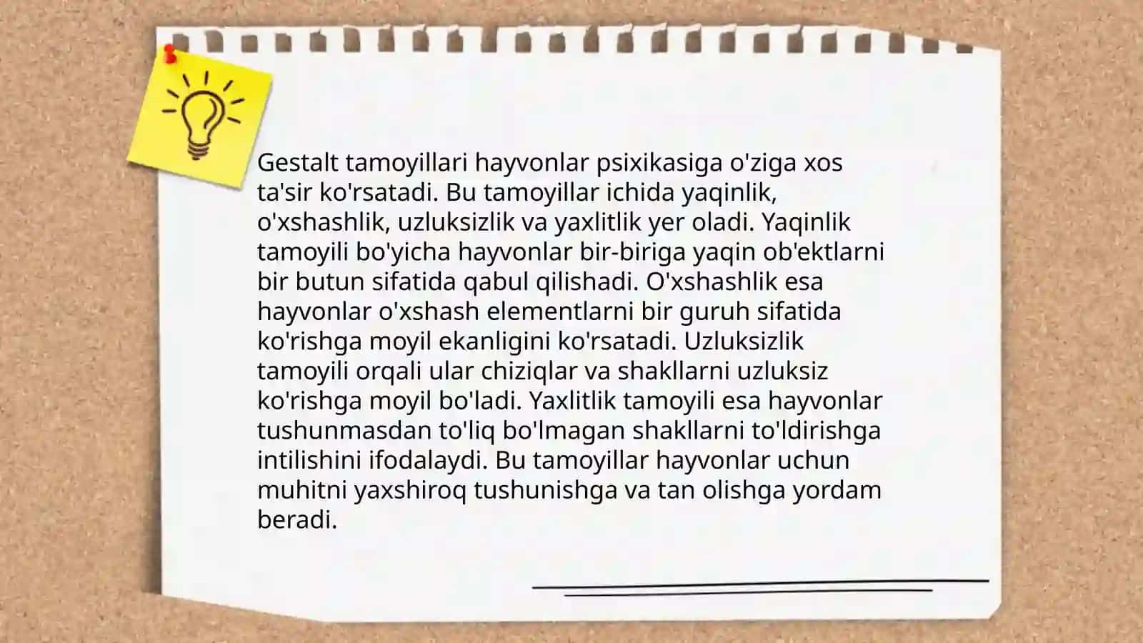 Geshtalt yamoyondalari tomonidan hayvonlar psixikasini órganilishi 4