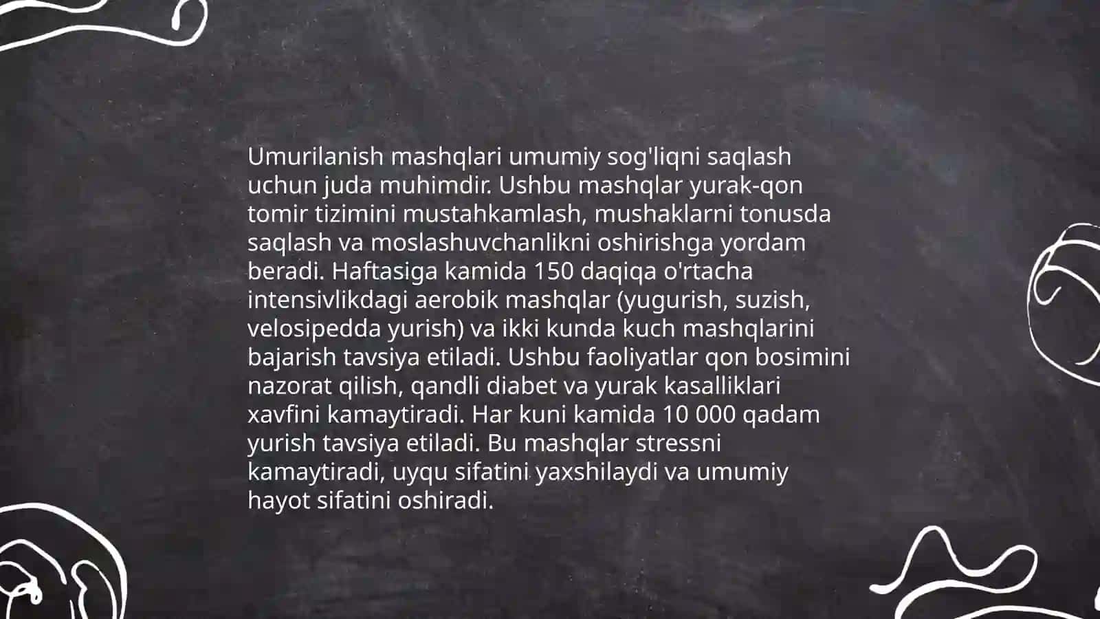 Qurbonov Nortoji. Shugʻullanuvchilar organizimida umum rivojlantiruvchi mashqlar tasiri 4
