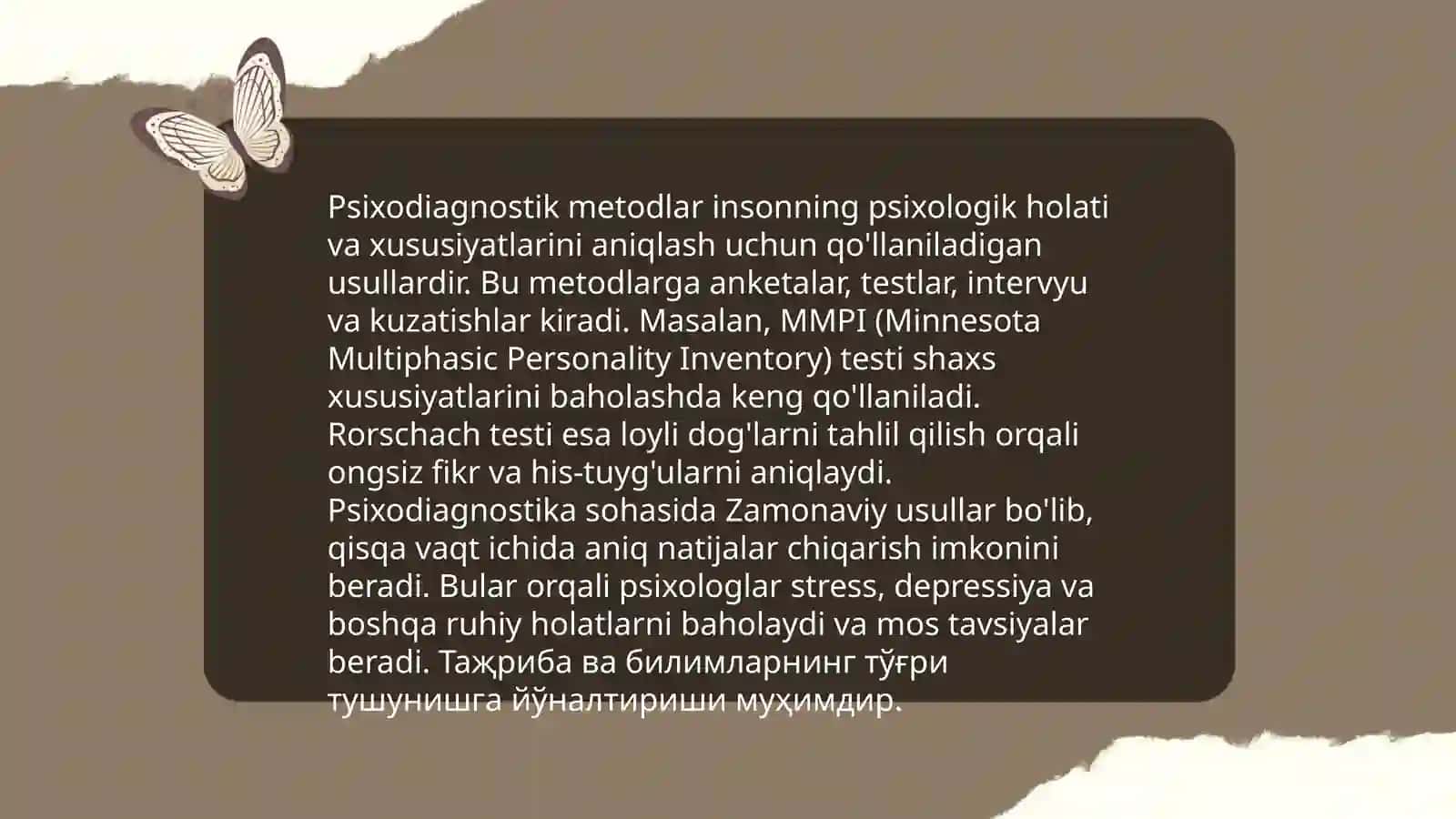 Psixodiagnostika tadqiqot bosqichlari 4