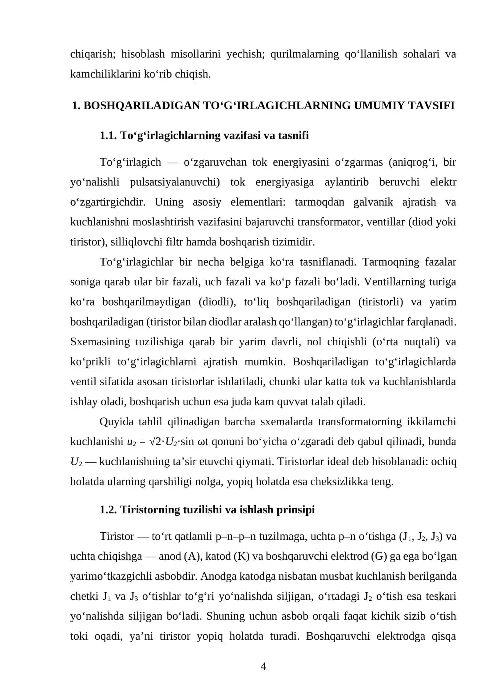 BIR FAZALI BOSHQARILADIGAN TO‘G‘IRLAGICHNI TADBIQ ETISH 4
